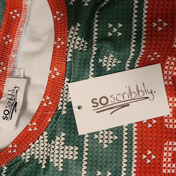 Ugly Christmas Sweater Epstein Didn't Kill Himself Large BRAND NEW - Picture 3 of 3